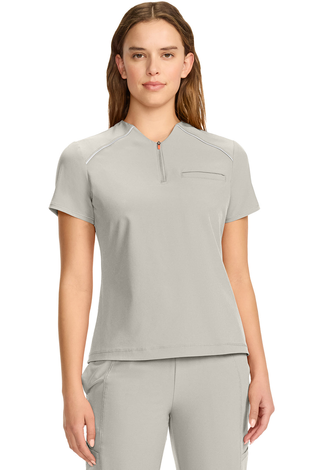 Women's Women's Tuck-in Mock Neck Henley Top - Vapor